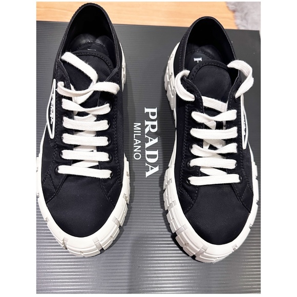 Prada Double Wheel Platform Sneaker (Women), Size 39 - Picture 3 of 9
